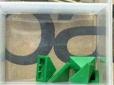LEGO Parts - Green Slope 45 2 x 1 Triple - No 15571 - QTY 5