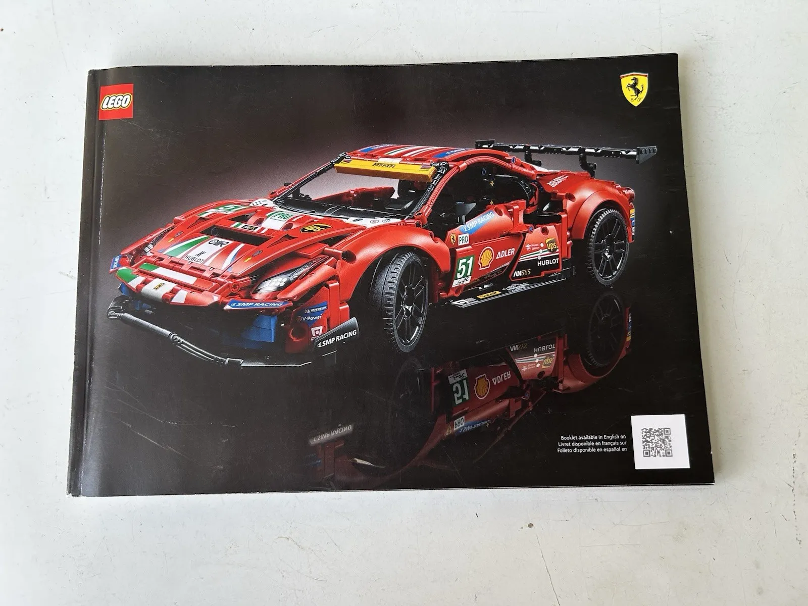 LEGO Technic Ferrari 488 GTE "AF Corse #51" 42125 -- INSTRUCTION MANUAL ONLY !!