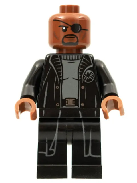 LEGO: Nick Fury Gray Sweater Trench Coat (sh0585b)