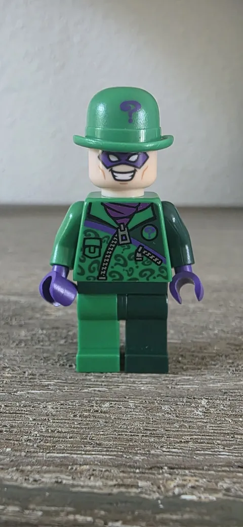 Lego sh0088 The Riddler - Minifigure - Super Heroes/Batman II - Hat/masked