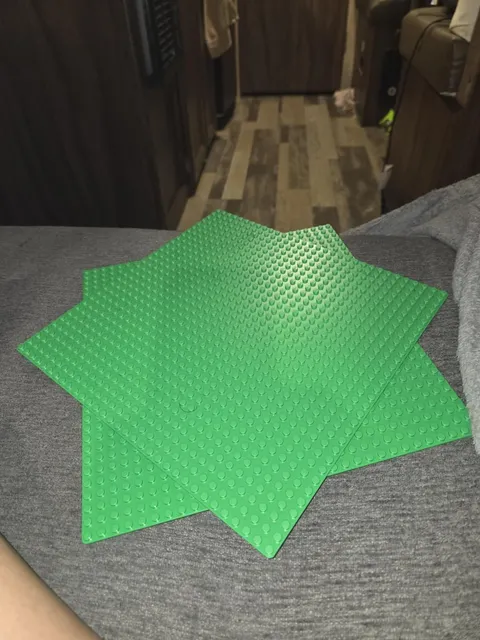 Classic Green Baseplate Square 32x32 Stud Foundation Grassy Nature Base Plate To