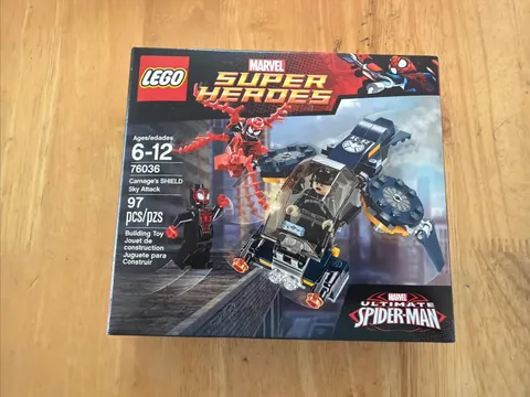 Lego Marvel 76036 Carnage's SHIELD Sky Attack - New Sealed