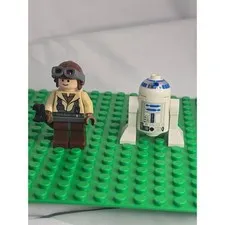 LEGO Naboo Fighter Pilot & Astromech Droid Minifigures - SW0160 & SW0028