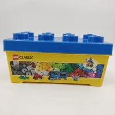 LEGO Storage Brick Box Building Block Stackable With Assorted LEGO Pieces