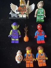 LEGO Minifig Lot Marvel Star Wars D&D Celtics Custom Emmet SpiderMan BB-8 A29-31