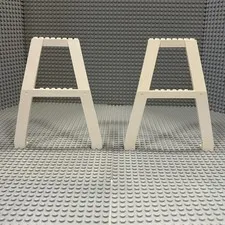 Lego Support Crane Stand Double (2635) : White : Pack of 2