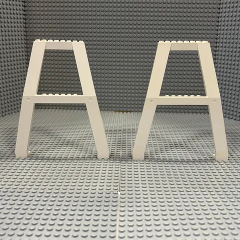 Lego Support Crane Stand Double (2635) : White : Pack of 2