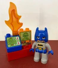 Lego ☆ DUPLO ☆ Batman Minifigure from Set #10545 - DC Comics