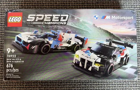 Brand NEW LEGO SPEED CHAMPIONS: Bmw M4 Gt3 & Bmw M Hybrid V8 Race Cars (76922)
