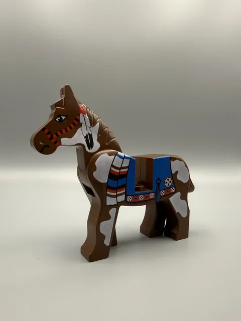 LEGO Western Horse Blue Blanket Circle Pattern (4493c01px2) Western Indians