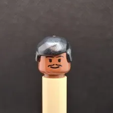LEGO Star Wars Lando Calrissian, Cloud City 10123 2003 HEAD & HAIR ONLY