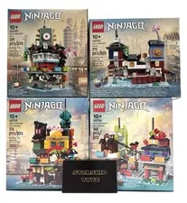 New & Sealed LEGO Micro Ninjago Set of Four - #40703, #40704, #40705 & #40706