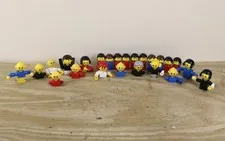 Lego Homemaker Lot of 24 Family Figures Multicolor Vintage 1970