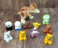 Lego Duplo Zoo Farm Animals and Dinosaur Lot of 11 Figures