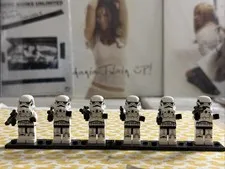 6x CLASSIC STORMTROOPER LOT LEGO MINIFIG FIGURE star wars a new hope helmet