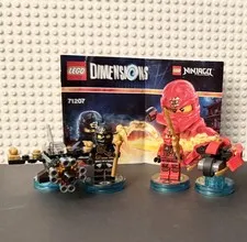 LEGO Dimensions Ninjago Kai Cole 71207 Team Pack Blade Bike Boulder Bomber