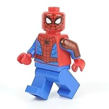 LEGO®  Marvel Spiderman Red Blue Minifigure™ Arm Print Black Spider Logo  sh0684