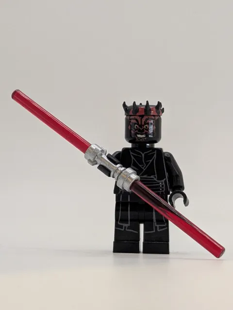 LEGO Star Wars Darth Maul SW0808 Horns Printed Legs Double Lightsaber Genuine 