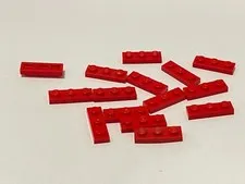 Lego 3623 Red Replacement Add-on Pieces Parts Lot of 15