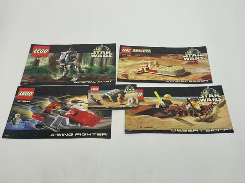 LEGO Star Wars Instruction Manual Booklet LOT OF 5   7106 7104 7134 7110 7127