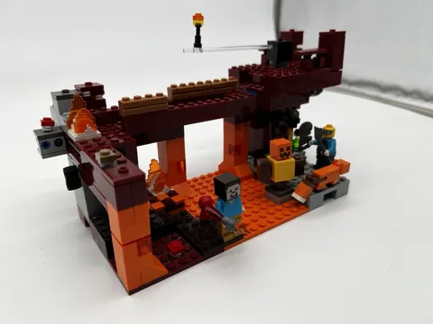 LEGO Minecraft The Blaze Bridge 21154 Incomplete Set w/ Alex Steve Blaze No Box