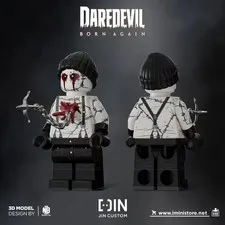 LEGO Marvel Jin Custom Daredevil Born Again Muse Pad Printed Minifigure NEW