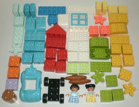 Lego DUPLO 10913 - 65 Piece Basic Brick Box Set - Complete