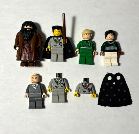 LEGO Harry Potter Vintage RARE Minifigure/Parts Lot! Hagrid hp061, Crabbe hp027