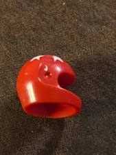 LEGO Daredevil Helmet Stars Minifigure Red White Motorcycle Helmet - No Visor