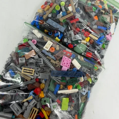 Lego Bulk Lot 1lb Assorted Small Pieces Bricks Parts Two Bags Used
