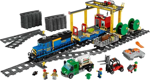 Lego City 60052 Cargo Train 2014 100% Complete W Instructions No Box