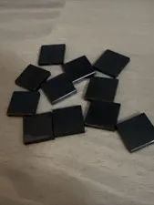 LEGO 3068 Black Tile 2 x 2 Bulk 11 Pieces