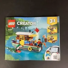 Lego Creator 31093 Manual Booklet - Riverside Houseboat