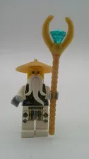 LEGO Ninjago Sensei Wu with Golden Staff from 70734 Master Wu Dragon