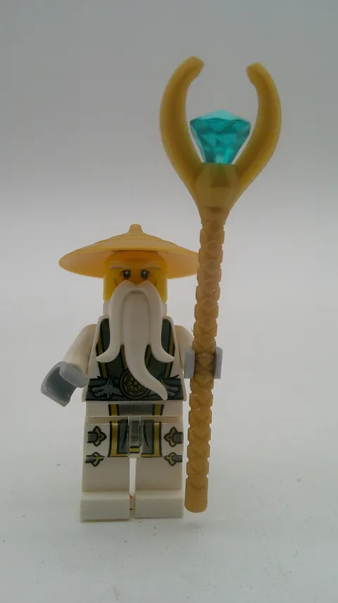 LEGO Ninjago Sensei Wu with Golden Staff from 70734 Master Wu Dragon