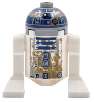 LEGO® Minifigure Star Wars sw0908 Astromech Droid R2-D2 Dirt Stains on Front