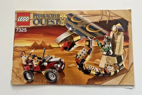 2011 LEGO Pharaoh's Quest Cursed Cobra Statue 7325 MANUAL ONLY