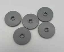 LEGO ® 5x Technic Disk Disc Shield 3x3 Round 2723 Light Bluish Gray 4667578 New
