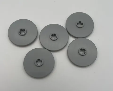 LEGO ® 5x Technic Disk Disc Shield 3x3 Round 2723 Light Bluish Gray 4667578 New
