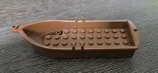 LEGO Reddish Brown Boat 14 x 5 x 2 with Oarlocks rowboat Pirates