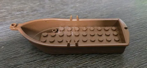 LEGO Reddish Brown Boat 14 x 5 x 2 with Oarlocks rowboat Pirates