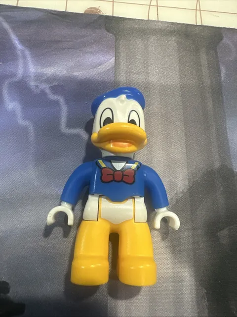 Lego Duplo Figure Donald Duck blue/white/yellow used B5