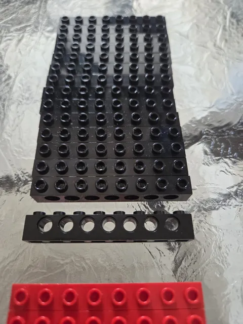 LEGO 3702 Technic, Brick 1 x 8 - 21 PIECES