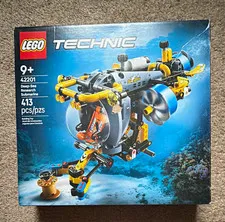 LEGO Technic 42201 Deep-Sea Research Submarine 413-Piece Set Ages 9+