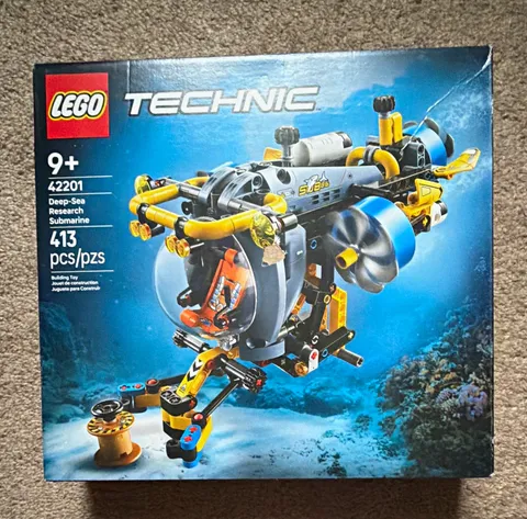 LEGO Technic 42201 Deep-Sea Research Submarine 413-Piece Set Ages 9+