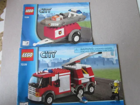 Lego City Building Instructions Instruction '7239 Parts 1 and 2, Part 1 and 2