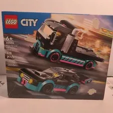 LEGO CITY: Race Car and Car Carrier Truck (60406)