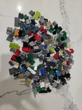 LEGO Lot of 6.3oz BRACKET ANGLE PLATE 1X2 / 2X multi multicolor