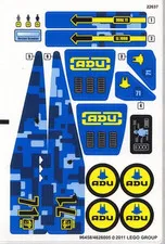 LEGO STICKER SHEET #2 ONIY 7066 EARTH DEFENSE HQ from set New & Genuine