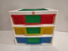 Lego Iris 3 Drawer Storage Unit + 5 Sorting Trays 5001261 - Preowned